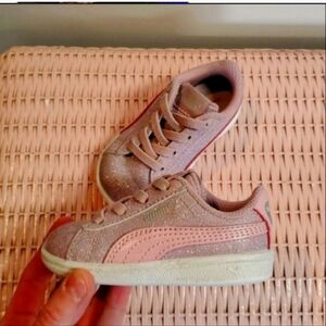 Puma Kids Glitter Sneakers - Pink Size 4